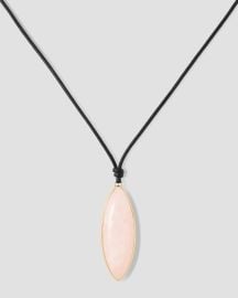 Semi-Precious Dagger Leather Cord Necklace Jennifer Fisher at Jennifer Fisher