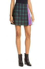 Semira Contrast Plaid Miniskirt at Nordstrom