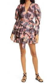 Semira Shibori Long Sleeve Silk Minidress by Ulla Johnson at Nordstrom