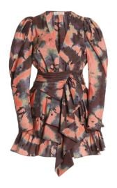 Semira Shibori Long Sleeve Silk Minidress by Ulla Johnson at Moda Operandi