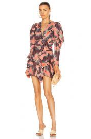 Semira Shibori Long Sleeve Silk Minidress by Ulla Johnson at Forward