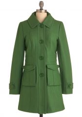 Senior Copy Writer Coat in Grass at ModCloth