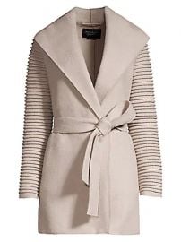 Sentaler - Ribbed Wrap Coat at Saks Fifth Avenue