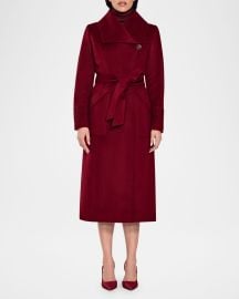 Sentaler Long Wide-Collar Wrap Coat at Neiman Marcus