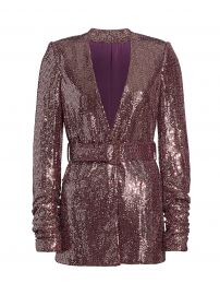 Sequin Belted Jacket at Saks Fifth Avenue