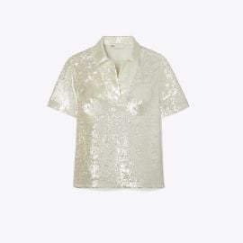 Sequin Embellished Top: Women\'s Designer Tops | Tory Burch at Tory Burch