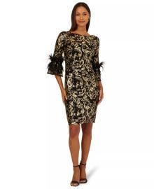 Sequin Embroidered Midi Dress at Macys
