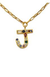 Sequin Emilie Crystal Initial Pendant Necklace at Nordstrom