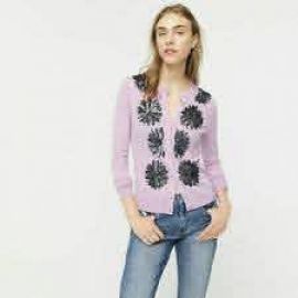 Sequin Flower Jackie Cardigan at J. Crew