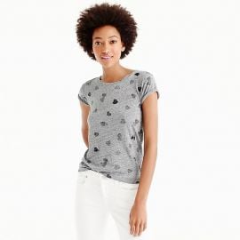 Sequin Heart T-shirt at J. Crew