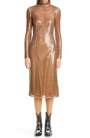 Sequin Mesh Long Sleeve Dress by Burberry at Nordstrom