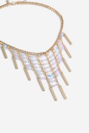 Sequin Stick Collar Necklace at Topshop