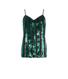 Sequin Stripe Cami Top at Karen Millen