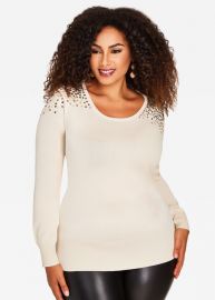 Sequin Sweater by Ashley Stewart at Ashley Stewart