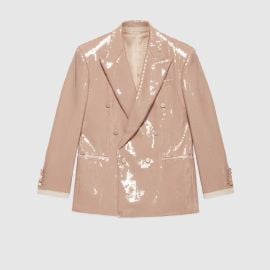 Sequin Wool Mohair Jacket by Gucci at Gucci