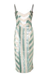 Sequin stripe dress at Moda Operandi