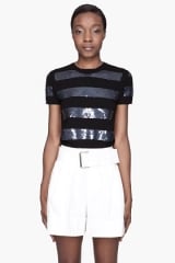 Sequin striped top by Marc by Marc Jacobs at SSENSE