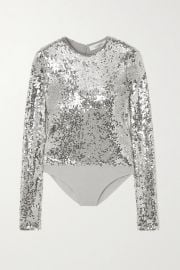 Sequined Jersey Bodysuit by Valentino at Net A Porter