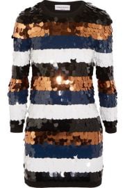 Sequined Wool-Jersey Mini Dress by Sonia Rykiel at Net A Porter