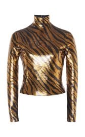 Sequined Zebra Print Top  By Balenciaga at Moda Operandi