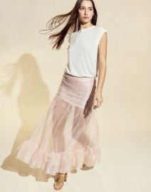 Serafina Silk Skirt Cynthia Rowley at Cynthia Rowley