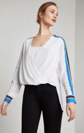 Seraphina Striped High-Low Top at BCBGMAXAZRIA