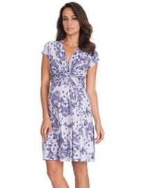 Seraphine Blossom Knot Front Maternity and Nursing Dress at Amazon