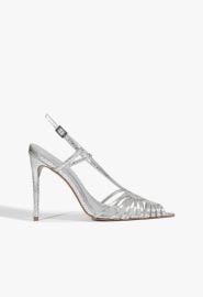 Seraphine Silver High Stiletto Heel Pump SCHUTZ at Schutz