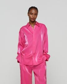 Serena Bute London Oversized Cuff Shirt - Fluro Pink for Women Ladies SERENA BUTE at Serena Bute