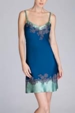 Serena's blue top by Natori at Natori