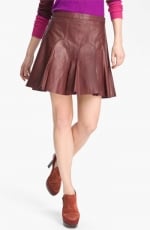 Serena's leather skirt at Nordstrom