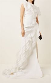 Serene Tiered Silk-Blend Gown By Maticevski  Moda Operandi at Moda Operandi