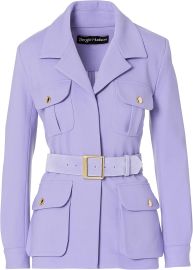 Sergio Hudson Belted Safari Jacket in Lilac at Amazon