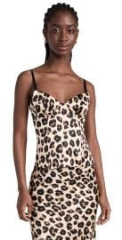 Sergio Hudson Bustier with Demi Cups Cheetah 0 at Shopbop
