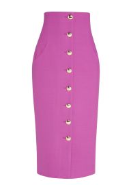 Sergio Hudson Button Front Pencil Skirt at Bergdorf Goodman