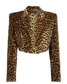 Sergio Hudson Emroidered Cropped Jacket at Sergio Hudson