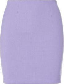 Sergio Hudson High Waist Mini Skirt in Lilac at Amazon