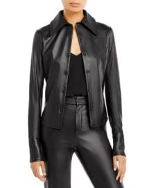 Sergio Hudson Leather Shirt   Bloomingdales at Bloomingdales