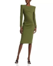 Sergio Hudson Side Pleated Dress at Bloomingdales