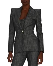 Sergio Hudson Strong Shoulder Blazer Bloomingdales at Bloomingdales