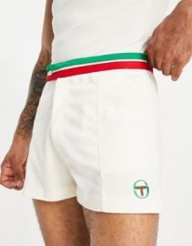 Sergio Tacchini logo shorts in white at ASOS