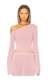 Seroya Alivia Knit Top In Coral Blush at Revolve