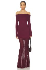 Seroya Isotta Dress In Pinot at Revolve