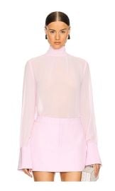 Seroya Mary Blouse In Ballet Pink at Revolve