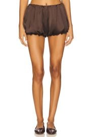 Seroya Misha Short In Slate Brown Black Lace at Revolve