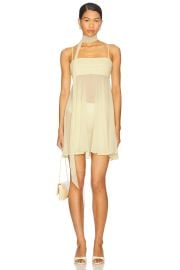 Seroya Sahar Mini Dress In Pastel Yellow at Revolve