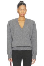 Seroya Sylvie Sweater In Medium Grey at Revolve