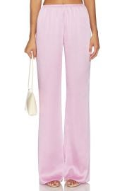 Seroya Viva Satin Pants In Dusty Pink at Revolve