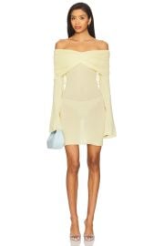 Seroya Xen Knit Mini Dress In Pastel Yellow at Revolve