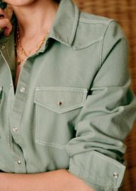 Servanne Shirt in Sage at Sezane